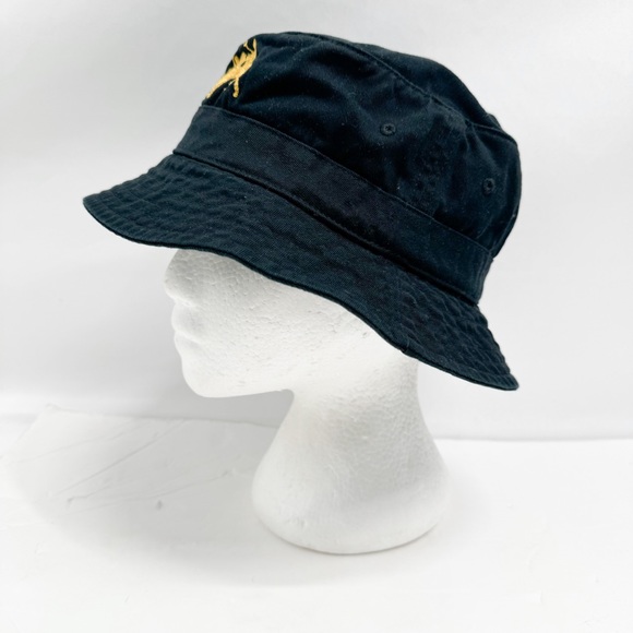 Polo Ralph Lauren Lunar New Year Gold Triple Pony Black Bucket Hat - Picture 3 of 8
